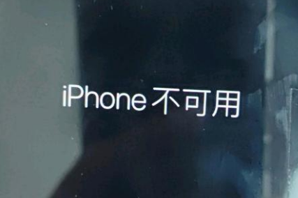 秀英苹果服务网点分享锁屏界面显示“iPhone 不可用”如何解决 