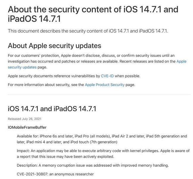 秀英苹果手机维修分享iOS 14.7.1 正式版更新内容及升级方法 